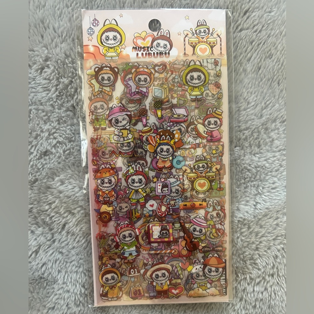Cute LuBuBU Character Stickers